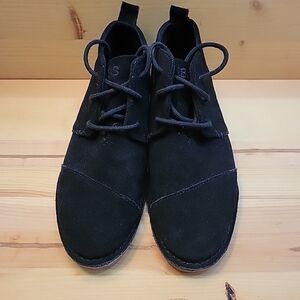 BOBS by SKECHERS Black Suede Boots 6 Memory Foam